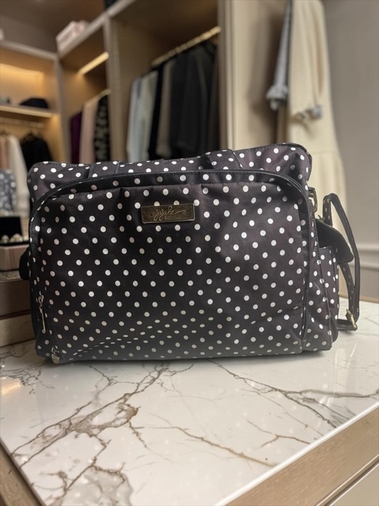 Ju-Ju-Be Handbags - Ju-Ju-Be Black and White Polka Dot Baby Bag​